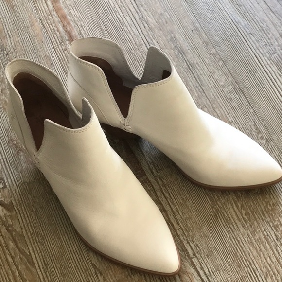frye white booties